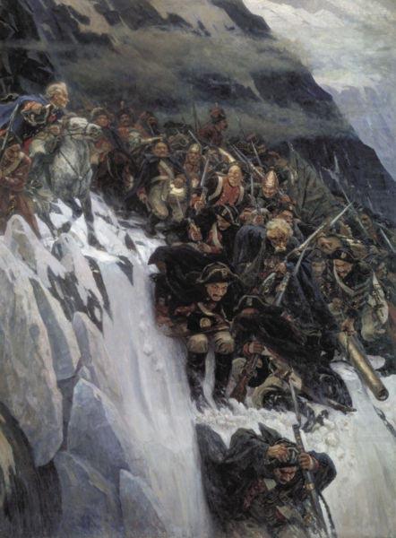 March of Suvorov through the Alps, Vasily Surikov